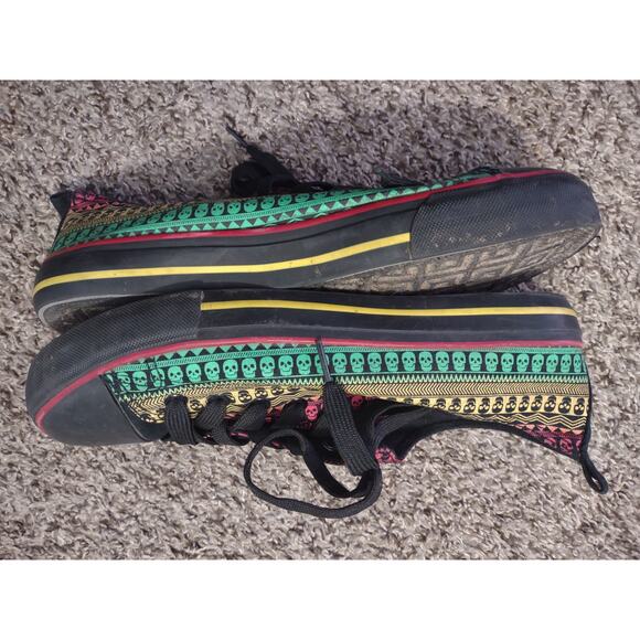 Hot Topic Rasta Sneakers - Picture 3 of 7